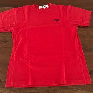 Red Comme des Garçons Large T Shirt